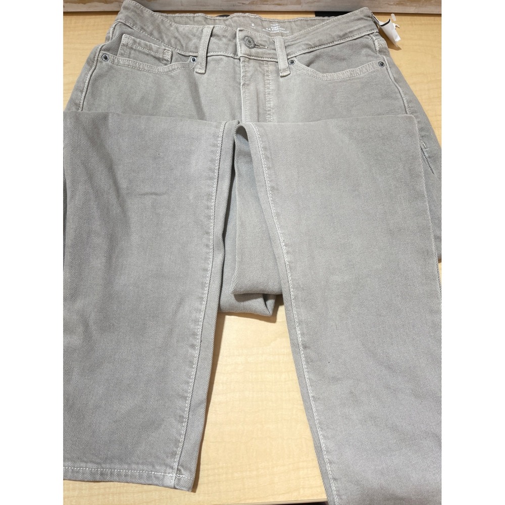 Old Navy High-Rise Curvy O.G. Straight Jeans Tan Khaki‎ Size 6 Tall